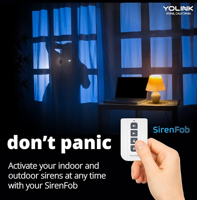 Smart Siren Alarm, Wireless Home Security Alarm with 110 dB Loud Audible Alerts, Remote Control, Compatible with Alexa, Google, Home Assistant, IFTTT - Hub Required - Image 8