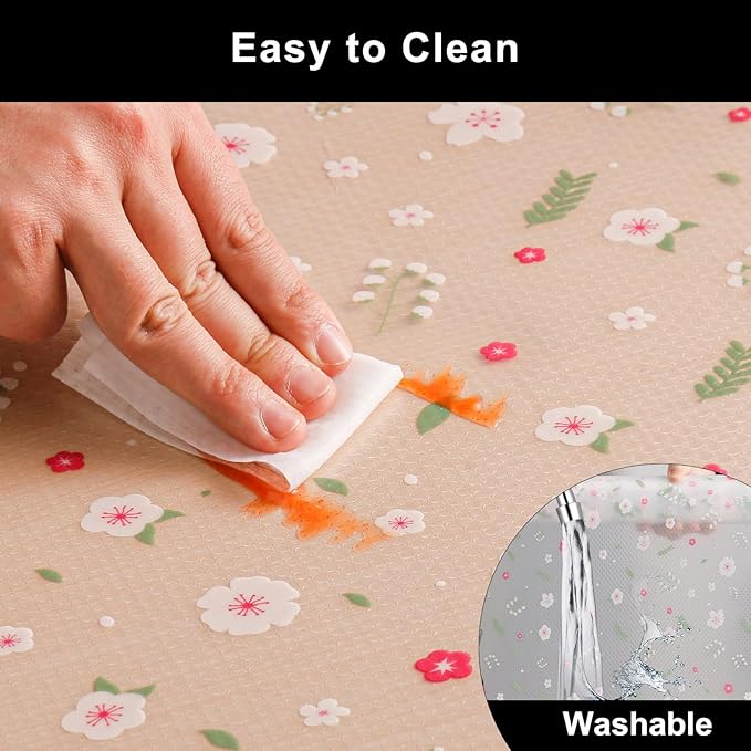Cooyes Shelf Liner – Premium Non-Adhesive Cabinet & Drawer Liner for Kitchen – Waterproof Shelf Paper with Modern Pattern – Durable EVA Cabinet Mat – Easy to Cut (17.5" W x 360" L) - Image 8
