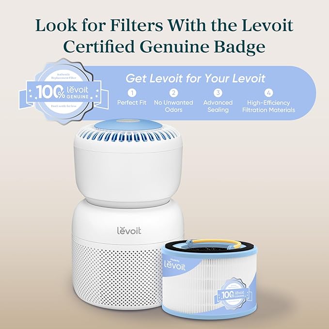 LEVOIT Air Purifier for Home Bedroom with HEPA Filter, White Noise Sound Machine and Blue Light-Free Night Light Support Better Sleep, AHAM VERIFIDE, 5 Air Quality Monitor, Smart WiFi, Sprout - Image 7