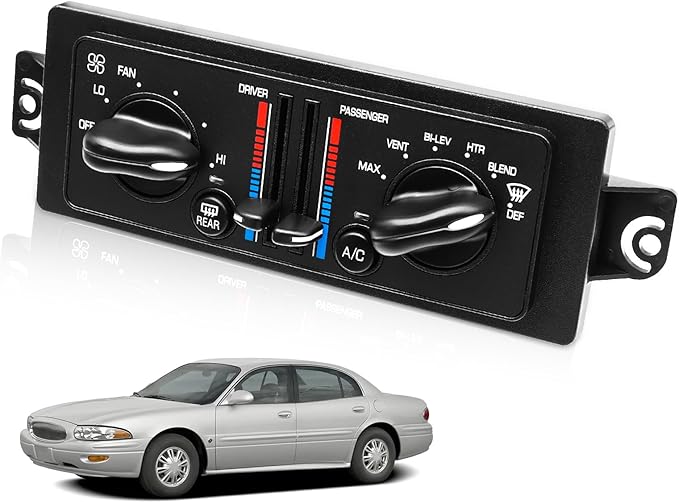 599-199 AC Climate Control Module Compatible with 2000-2005 Buick Century 3.1L/2000-2004 Buick Regal 3.8L Air Temperature Control Panel, A/C Heater Conditioning Switch Unit OEM: 10308120 10447470 by KERIOLEE