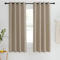 NICETOWN Blackout Short Curtain 63 inches Long for Windows, Thermal Insulated Curtain Grommet Room Darkening Window Treatment for Bedroom/Living Room, 1 Panel, W46 x L63, Taupe by NICETOWN