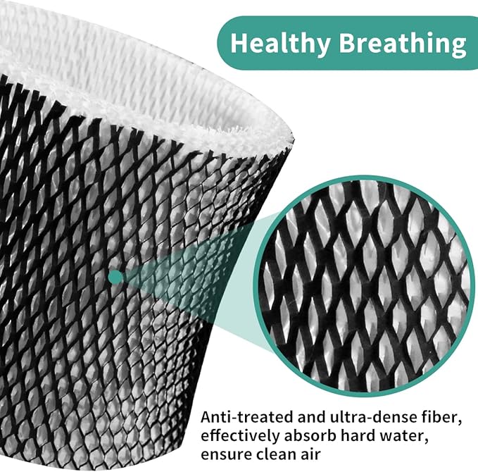 HWF64 Humidifier Filter for Sunbeam Humidifier Filter B, SCM1746, Long-Last & Sturdy, Fits Holmes HM1746, HM-1745 and Bionaire BWF64, 6 Pack - Image 5