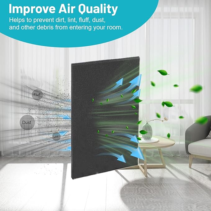 Cut to Fit Foam Pad Pre Filter, 17"x 39.4" Air Filter Foam Sheet, Filter Replacement for Air Conditioners, Air Purifiers, Dehumidifiers, Range Hoods, Trash Cans, 3D Printers, 1 Pack - Image 4