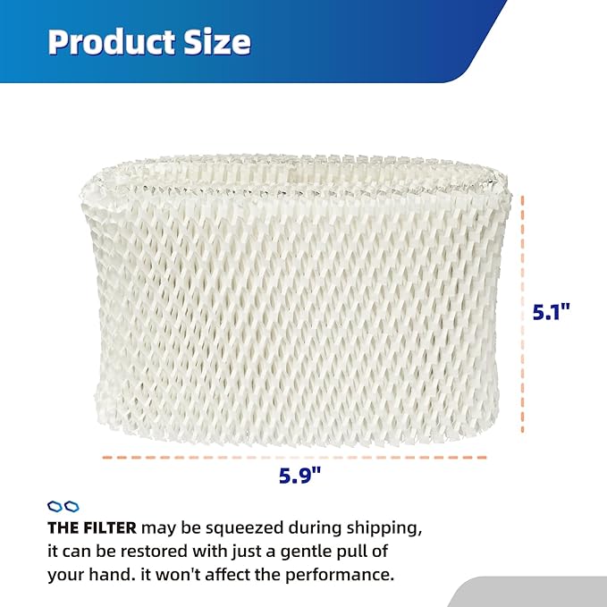 WF2 Humidifier Filter Replacement for Vicks & Kaz Starry Night Cool Mist Humidifier V3500N V3700 V3100 V3900, Fit for Protec PWF2 VEV400 Humidifier Wicking Filters -2 Pack - Image 3