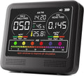 16-in-1 Indoor Air Quality Monitor with PM1.0,PM2.5,PM10,CO2,HCHO,TVOC,Temperature,Humidity,Time Display &7 AQI Alarms – Professional Air Quality Tester for Home, Office & Indoor Use (Shinning Black) by Unknown