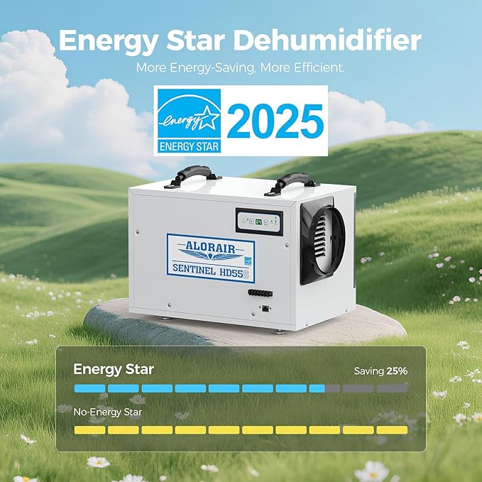 ALORAIR 120 PPD Wi-Fi Dehumidifier for Crawl Space, Basement, and Commercial Use, 2025 Energy Star APP Control, Auto-Defrost Crawlspace Dehumidifiers - Image 4