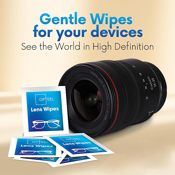 Lens Wipes for Eyeglasses - Pre-moistened Eyeglass Lens Cleaning Wipes - 500 Lens Wipes Individually Wrapped Sracth-Free Streak-Free Eye Glasses Wipes Lens Cleaner for Sunglass & Camera Lens - Image 6