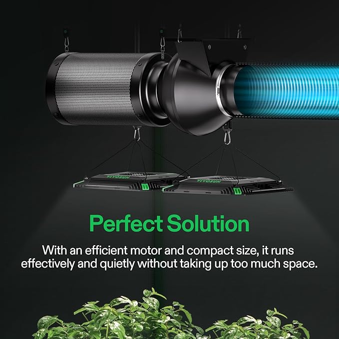 VIVOSUN D4 4 Inch 195 CFM Inline Duct Ventilation Fan, HVAC Vent Blower for Grow Tent, Attic, Basements or Kitchen, Hydroponics Exhaust Booster Fan - Image 7