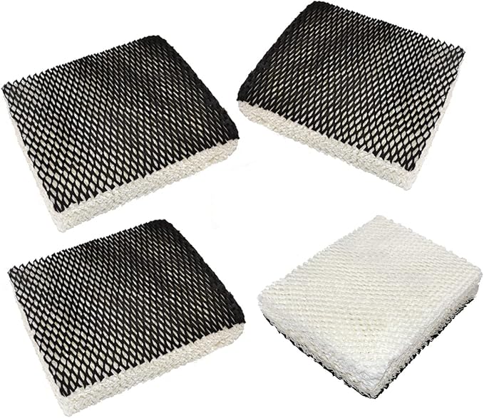 HQRP 4-Pack Humidifier Wick Filter Compatible with Bionaire C22, C33, W2, W2S, W6, W6H, W6S, W7, W9, W9H, W9S Humidifiers, Part 900 900CS 900X Replacement by HQRP