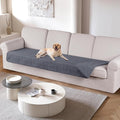 TAOCOCO 100% Waterproof Couch Cushion Cover Reversible Sofa Seat Cover for Dogs Pets Chaise Couch Cover for Sectional Sofa U Shape Couch Furniture Protector Sofa Slipcover(Oversized Sofa, Dark Grey) by TAOCOCO