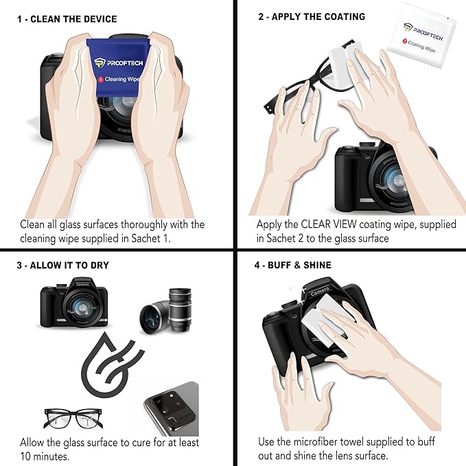 Clearview Liquid Lens Protector – Invisible Nano Coating for Eyeglasses, Sunglasses, and Camera Lenses – Scratch, Water and Smudge Protection - Image 5