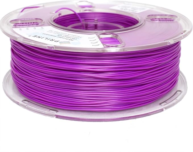 TPU Filament，PRILINE 98A TPU Flexible Soft 3D Printer Filament，1KG 1.75mm Spool Durable Flexible Material, Purple - Image 3