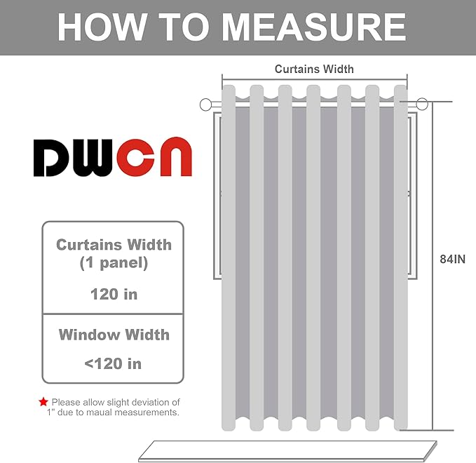 DWCN Room Divider Curtain - Extra Wide Blackout Curtain for Sliding Glass Door, Living Room, Bedroom Partition and Shared Office Space, 1 Grommet Curtain Panel, 10ft Wide x 7ft Tall, Brown - Image 7