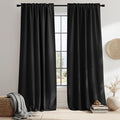 NICETOWN Halloween Blackout Curtains Window Drapes - (Black Color) W52 x L108, Double Panels, Blackout Draperies Window Treatment for Large Window by NICETOWN