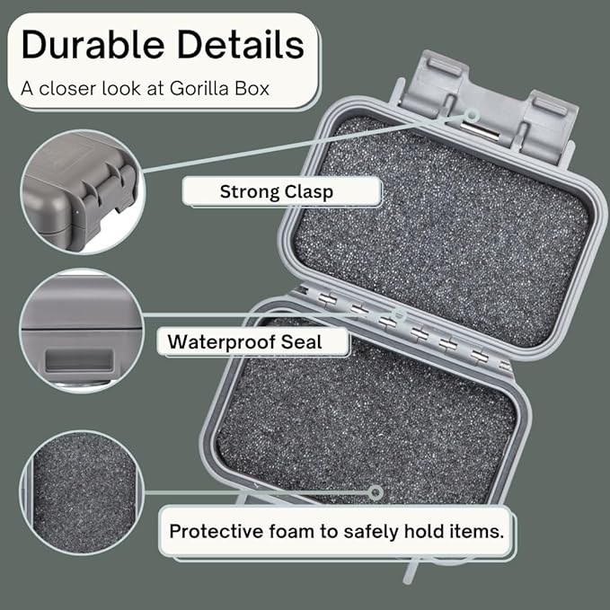 Hide a Key Outside with our Grey Magnetic Box, Our Waterproof Air-Tight Magnetic Key Box for Under Car Stays Secure with 2 Strong Neodymium Magnets - Image 2