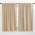 NICETOWN Window Treatment Elegant Curtains - (Biscotti Beige Color) 70 Width X 63 Length, 1 Pair, Room Darkening Curtains and Drapes for Bedroom by NICETOWN