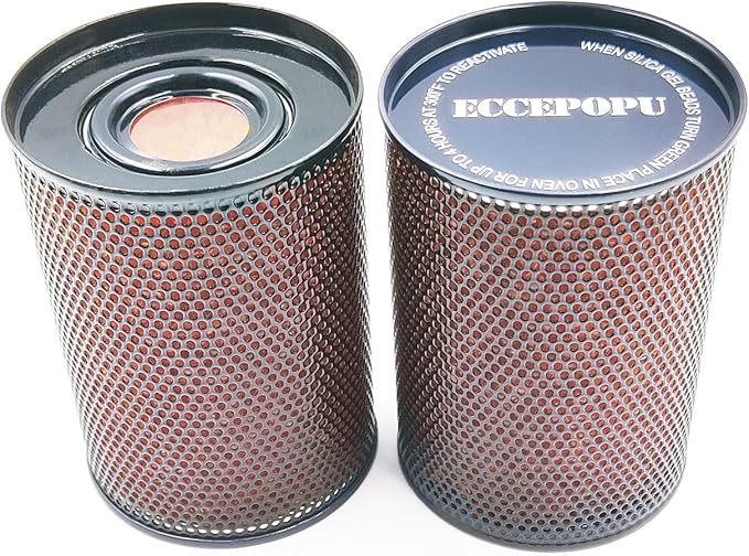 Gun Safe Dehumidifier 300g - Silica Gel Desiccant Canister, Moisture Absorber for Gun Cabinets & Safes, Protect 80 Cubic Feet, Black by ECCEPOPU
