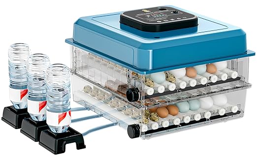 Incubators for Hatching Eggs, 136 Eggs Incubator Digital Poultry Hatcher with Auto Egg Turning, Temp & Humidity Display, 5 Modes, Day Counter & Egg Candler for Chicken/Duck/Goose/Quail by Vevitts