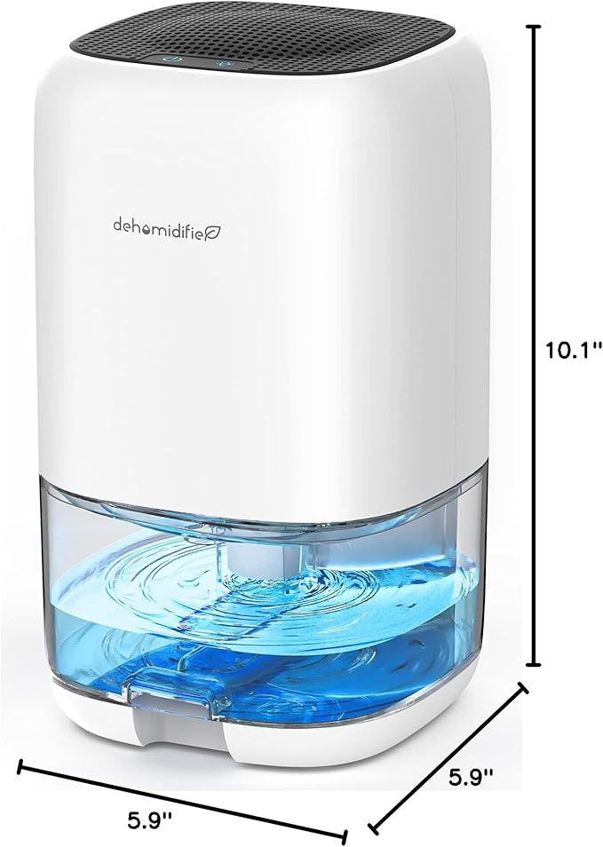 Dehumidifier, 35 OZ Small Dehumidifiers for Bedroom for Home, Quiet with Auto Shut Off, Dehumidifiers for Bedroom (280 sq. ft), Bathroom, RV, Closet, White - Image 9