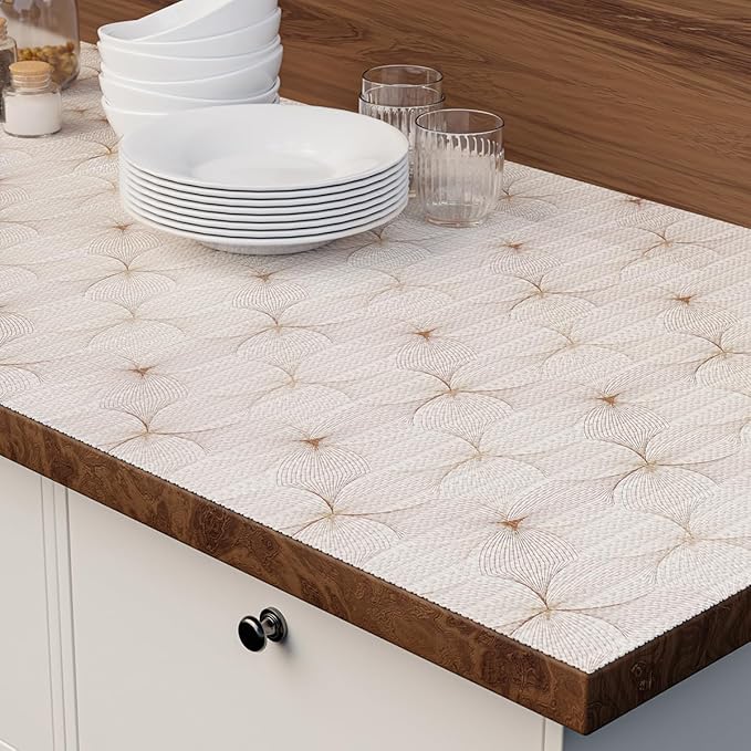 Shelf Liner for Kitchen Cabinets,Non Adhesive Cabinet Liner,Non-Slip Drawer Liner,Waterproof Shelf Liner Easy to Clean Strong Grip Liner for Cabinets,Drawers,Cupboard，(Flower 17.3inx16.4FT) - Image 7