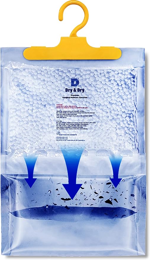 Dry & Dry 70 Pack [7 OZ] Moisture Absorbers - Home & Basement Dehumidifiers - Image 2