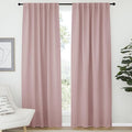 NICETOWN Light Reducing Curtain Panels Window Draperies - (Blush Pink Color) 52x84 inch, 2 Pieces, Insulating Room Darkening Drapes for Bedroom by NICETOWN