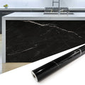 Marble Peel and Stick Waterproof Wall Paneling, 118" x 47" Black Marquina Glossy Finish Self-Adhesive Backsplash Tile Vinyl Wall Panel for Kitchen Bathroom Wall Decor, Covers 38.75 Sq. Ft. by premiumqualitypeelandsticktile