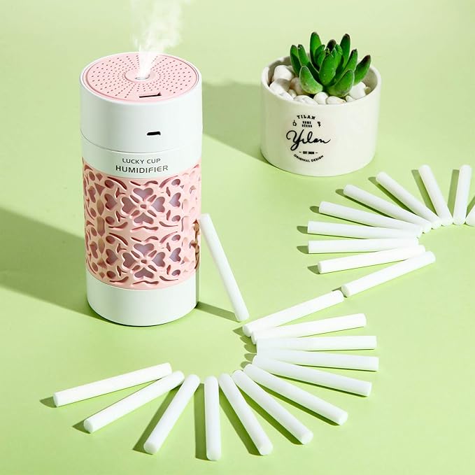 60 Pieces 2.75 X 0.31 Inch Car Diffuser Sponges Refill Sticks Humidifier Filter Replacement Wick Absorbent Sponge Sticks for Mini Car Office Bedroom Humidifier Ultrasonic Aroma Diffuser - Image 3