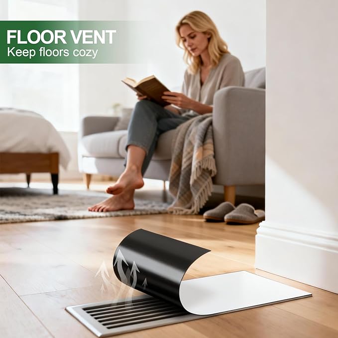 FINDMAG High Strength Magnetic Vent Cover, 8" x 15.5" Strong Vent Covers for Home Ceiling and Wall Registers, Wall Vents Covers with Advanced Soundproof Design for HVAC Systems, and RV Use, 2 Pack - Image 7