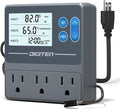 Digital Temperature Humidity Controller Pre-Wired Outlets for Mushroom, Reptile, Heating/Cooling On Outlet 1, Humidifier/Dehumidifier On Outlet2, Timer On Outlet 3 by SENSTREE