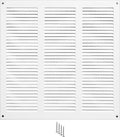 10x10 Vent Cover (Duct Opening) - White HVAC Return Air Grille for Wall and Ceiling - Metal AC Vent Cover with Mesh - Rectangular Air Register - External Dimensions: 11.81" W x 11.81" H by TURvent