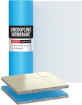 Houseables Uncoupling Membrane, Tile Underlayment, Tile Membrane, Flooring Underlayment, for Floor, Decoupling, Anti Fracture, Waterproof, Anti Crack, Vapor, 1/8" Thick, 3.3 ft x 98.5 ft / 323 Sq Ft by Houseables