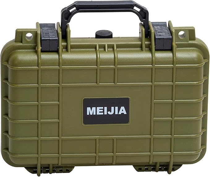 MEIJIA Portable All Weather Waterproof Protective Hard Case, Small Camera Case,Dry Case with Customizable Foam,Fit Use of Drones, Camera,Equipments, 11.65 ”x8.35”x3.78” - Image 3