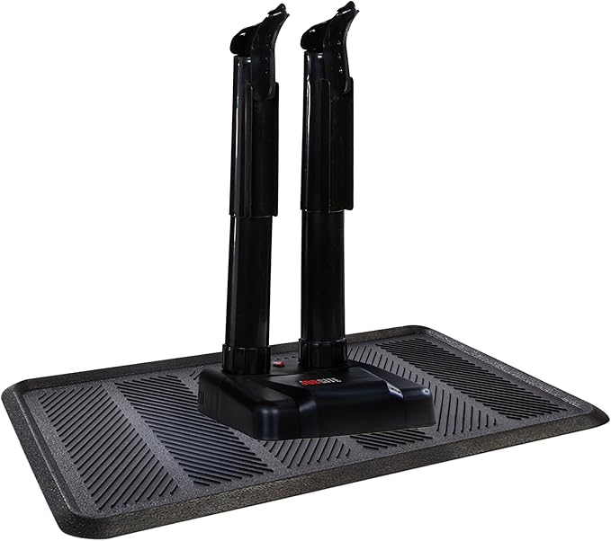 JobSite Boot Dryer with Rubber Drip Tray - Silent Shoe Dryer & Warmer For Work Boots, Gloves & Shoes - Fanless Convection Dry - Helps Reduce Odor by JobSite