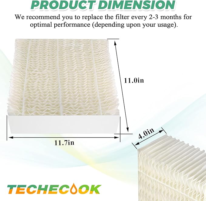 1043 Super Humidifier Wick Filter Replacement for Essick AirCare Evaporative Humidifiers Filter 1043 EP9500 EP9700 EP9800 831000 821000 826000 826800 and Bemis Space Saver 800 8000 Series by Techecook - Image 5