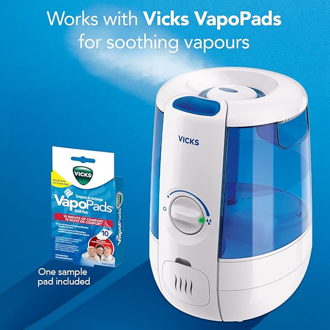 Vicks VUL600C CoolRelief Filter Free Cool Mist Humidifier, White - Image 4