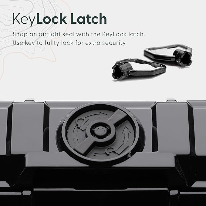 Evergreen 52 Dry Box Protective Case with Pick & Pluck Foam - Travel Safe/Mil Spec/Waterproof/USA Made - for Pistols, Cameras, Phones, Camping, Fishing, Hiking, Traveling, Water Sports, Knives (Red) - Image 7