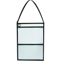 BOX USA Dual Pocket Job Ticket Holders, 9 x 12", Black & Clear, Reusable Vinyl Dry Erase, Two Pockets for Multiple Documents, Use to Protect and Store Documents in the Office and Warehouse, Case of 15 by BOXUSA
