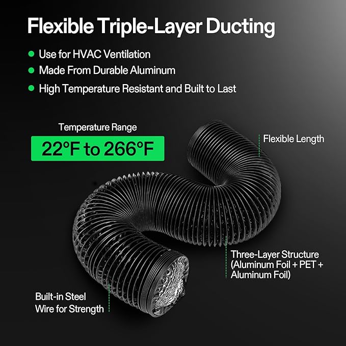 VIVOSUN Smart Air Filtration PRO G4 Kit 4", AeroZesh G4 Inline Duct Fan w/GrowHub E42A+ Temp. Humidity WiFi-Controller, Carbon Filter & Ducting, Cooling & Ventilation System for Grow Tent, Hydroponics - Image 6