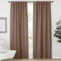 NICETOWN Blackout Curtain Panel for Living Room - (Cappuccino Color) 52 inches Wide by 84 inches Long, 2 Panels Set, Insulated Room Darkening Window Drapes by NICETOWN