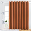 NICETOWN Bedroom Blackout Curtain Panel - (120 inches by 90 inch, Burnt Orange, 1 PC) Energy Saving Thermal Insulated Grommet Blackout Drapery for Patio, Room Divider Curtain by NICETOWN