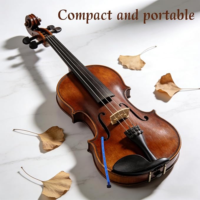 Violin Humidifier, Rubber Portable Violin and Viola Moisture F Hole Humidifier Tube Practical Musical Dampit Instrument Humidity Gift Maintenance Accessory for Cracking Prevention (Blue) - Image 3