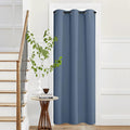 NICETOWN Sliding Hanging Room Divider,60%-70% Soundproof Privacy Panel Keep Heat Out Closet Door Curtains for Bedroom Doorway Hiding Bathroom Laundry Shelves,42 x 95 inches, 1 Panel, Stone Blue by NICETOWN