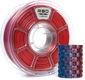 R3D Dual Color Silk PLA Filament, Co-Extrusion 3D Printer Filament 1.75mm, 30-370 mm/s High Speed PLA, Dimensional Accuracy +/- 0.02 mm, 1KG Plastic Spool (Silk Blue-Red) by R3D