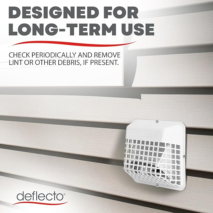Deflecto Universal Bird Guard, Fits 3 inch to 4 inch Vent Hoods | Durable, Easy-to-Install & Prevents Birds, Rodents and Debris from Entering Dryer or Bathroom Exhaust | Strong Plastic Construction - Image 7