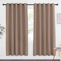 NICETOWN Blackout Doorway Curtain Drape 72 inch Long - Grommet Noise Reducing Thermal Insulated Solid Modern Window Treatments for Bedroom/Porch (1 Panel, 66 x 72 Inch, Cappuccino) by NICETOWN
