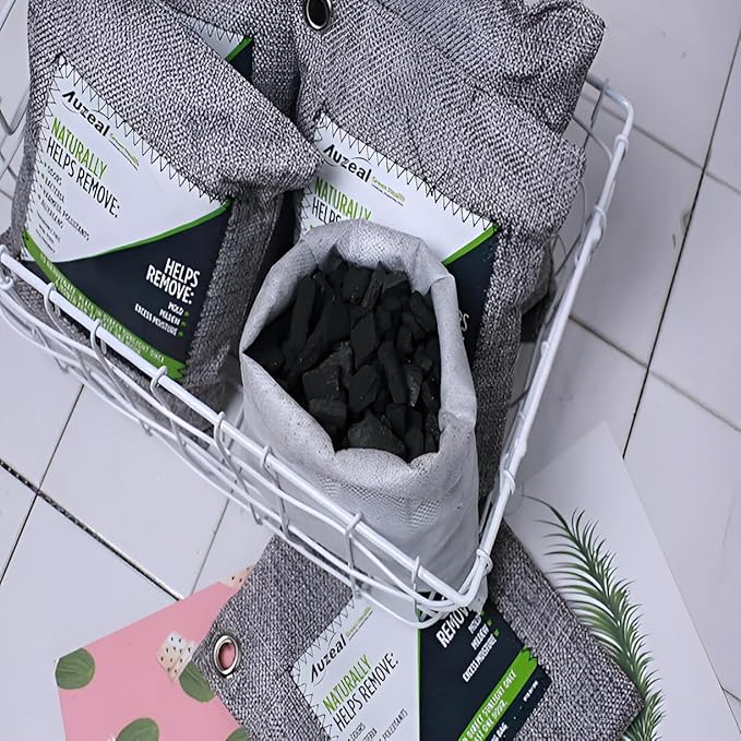 Bamboo Charcoal Air Purifying Bags (4-Pack, 200g Each) – Natural Odor Eliminator & Moisture Absorber for Home, Car, Closets, Bathrooms – Eco-Friendly, Reusable Deodorizer - Image 7