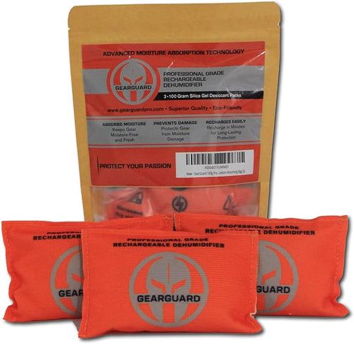 100g Professional Grade Rechargeable Dehumidifier - Desiccant (3-Pack) Moisture Absorbers for Storage Bins, Gun Safes, Cars, Boats, Closets and other valuables. by Unknown