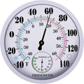 Indoor Outdoor Thermometer Hygrometer - Waterproof Hanging Wall Thermometer Decorative Outdoor Thermometer Large Numbers, No Battery Needed Outdoor Thermometers for Patio by Lirches