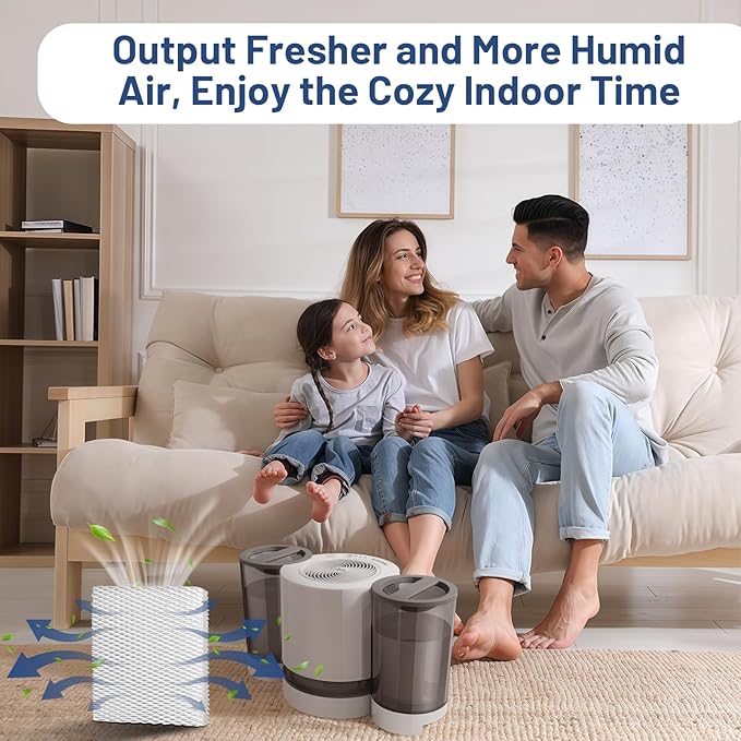 4 Pack MD1-0034 Humidifier Wick Replacement Filter Compatible with Vornado EV100, EV200, EVDC300, EVDC500, Evap2, Evaporative Humidifiers, 1 inch Thick - Image 5